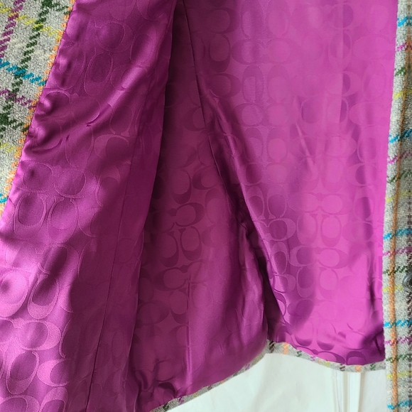 COACH TATERSALL MULTICOLOR WOOL PEA COAT (Size Small) - Picture 7 of 7